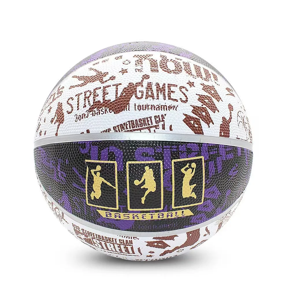 Baloncesto antideslizante personalizado para niños y niñas, regalo de cuero suave de PU, alta elasticidad, resistencia al desgaste para interiores y