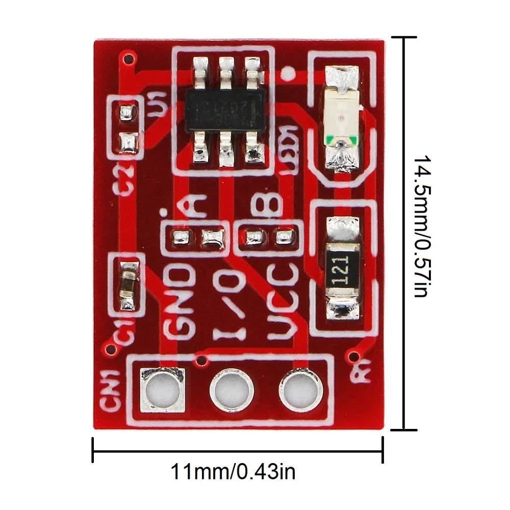 20PCS TTP223 Touch Key Capacitive Switch Button Module Capacitor Type Self-Locking/No-Locking Single Channel Reconstruction