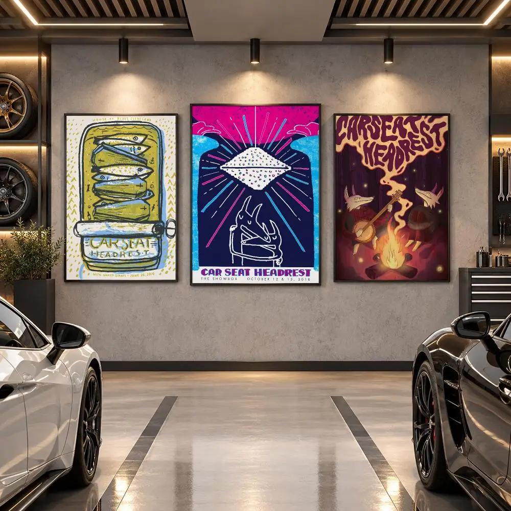 Band C-Car Seat H-Headrest Poster Wall Art Sticker For Living Room Bedroom Bar Home Decor Mural Painting Decoration