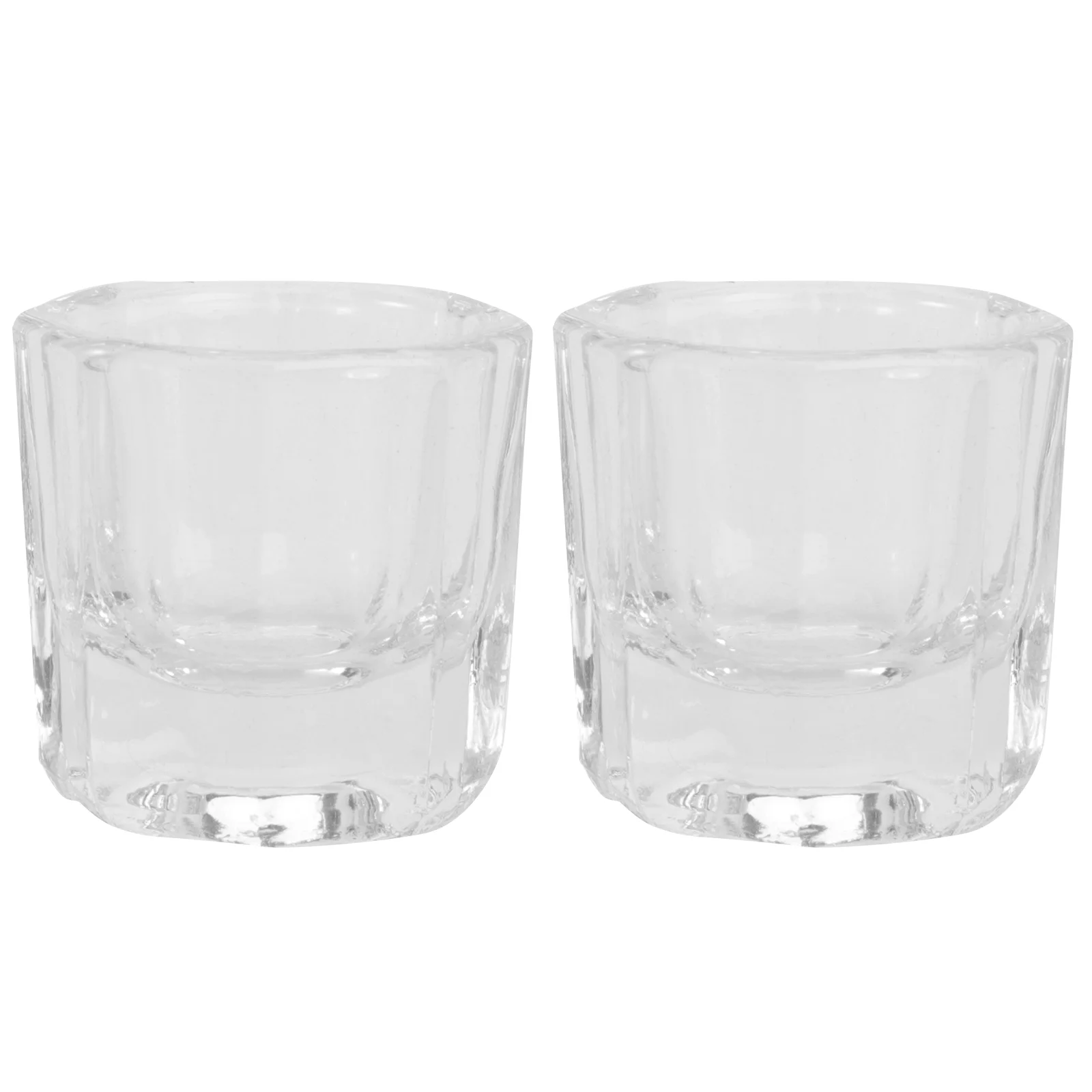 2 Pcs Manicure Tools Liquid Powder Dappen Dish Small Containers Jewelry Tint Bowls Glass Dishes Crystal Cups Mini Acrylic