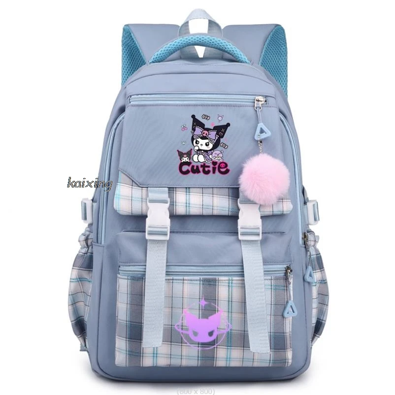 Nieuwe Rugzak Mooie Kuromi Melodie Junior High School Vrouwen Campus Gemakkelijk Hoge Capaciteit Schooltas Kawaii Mochila Geschenken