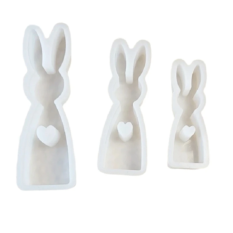 Easter Silicone Mold Desktop Rabbitornament Silicone Mould Silicone Mold Art Crafts Tools Non-Stick Silicone Mold