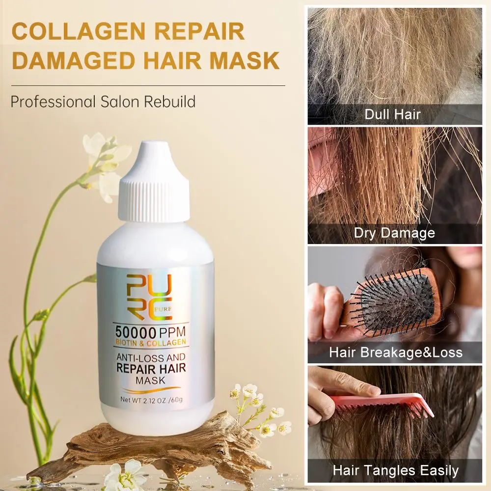 #HairMask Keratin Repair Treatment Collagen & Biotin Salon Results at Home Hair Care Products 2025Sale Gift for Women