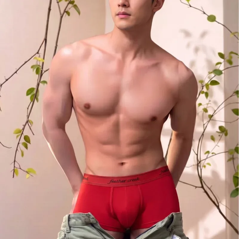 Men's Big Pouch Boxer Briefs Bamboo Fiber Separate Ball Support Sexy Soft Breathable Multi-way Open Fly Everyday Comfy Underwear