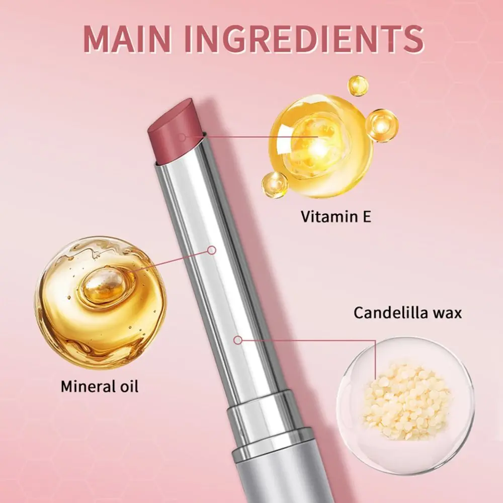 Shine & Hydration Balsamo al burro per labbra Vittima velata colorata E Balsamo al burro per labbra colorato Cura delle labbra Cura della pelle lenitiva per l'umidità istantanea