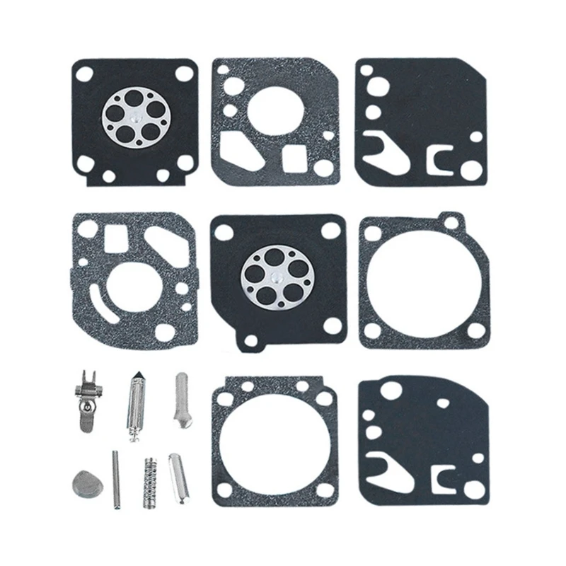 15Pcs/Set Carburetor Carb Gasket Membrane Repair Rebuild Kit Fit For Zama RB-29 Ryobi 26cc & & 30cc Carb Blower Trimmer