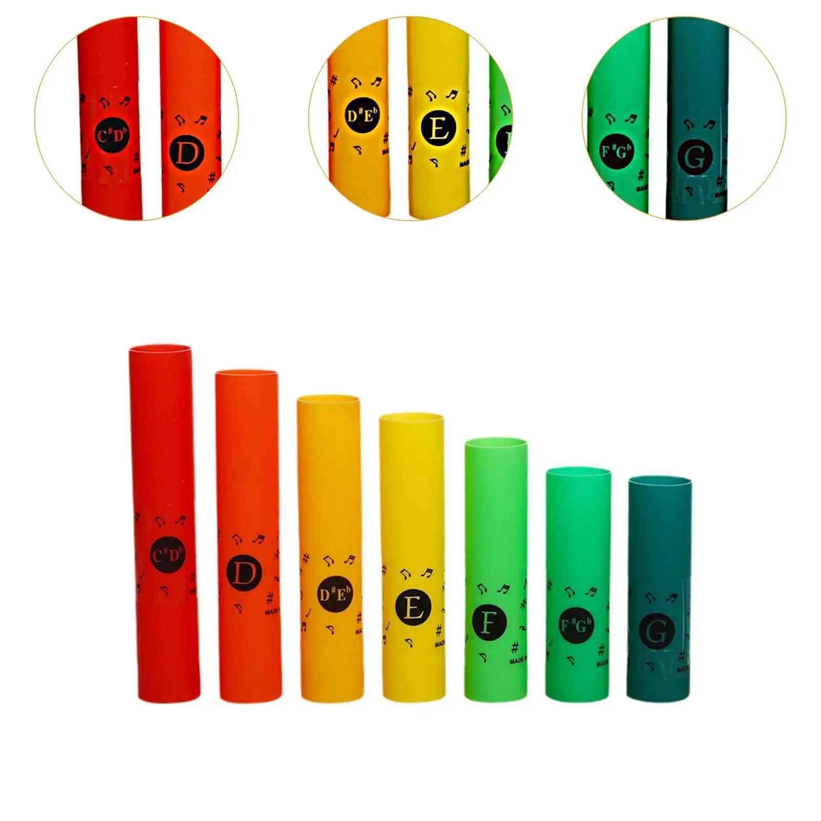 Percussion Tube Set Early Learning Toy Auditory Instrument Toys for Boys and Girls Learning Center Kids Music Toy Birthday Gift