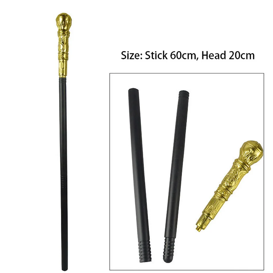 Halloween Weapons Carnival Props King Scepter Scepter Claw Ball Scepter Snake Head Scepter For Adults Kids Party Cosplay Props