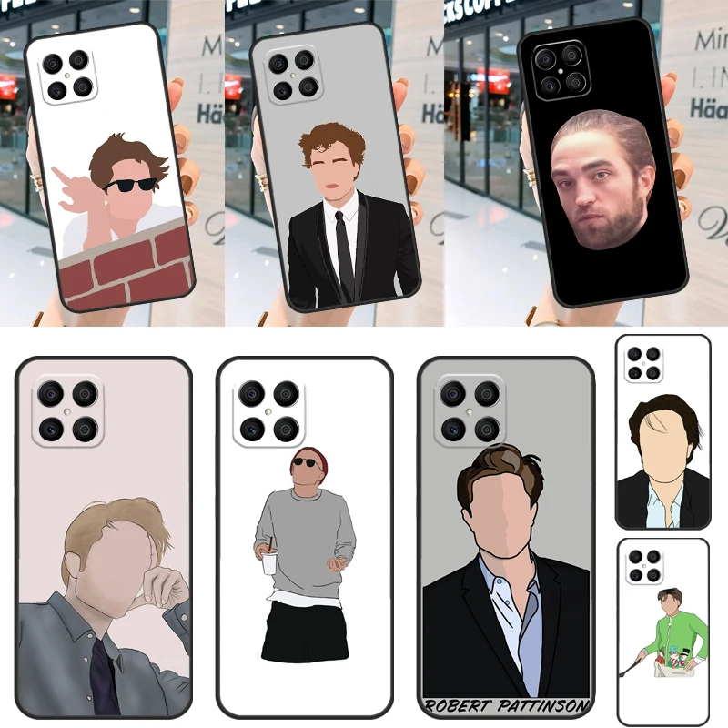 Robert Pattinson Funny Meme Case For Huawei P40 Lite P20 P30 P60 P Smart Z Nova 9 Honor X8 X9a 50 70 Magic 5 Pro Cover