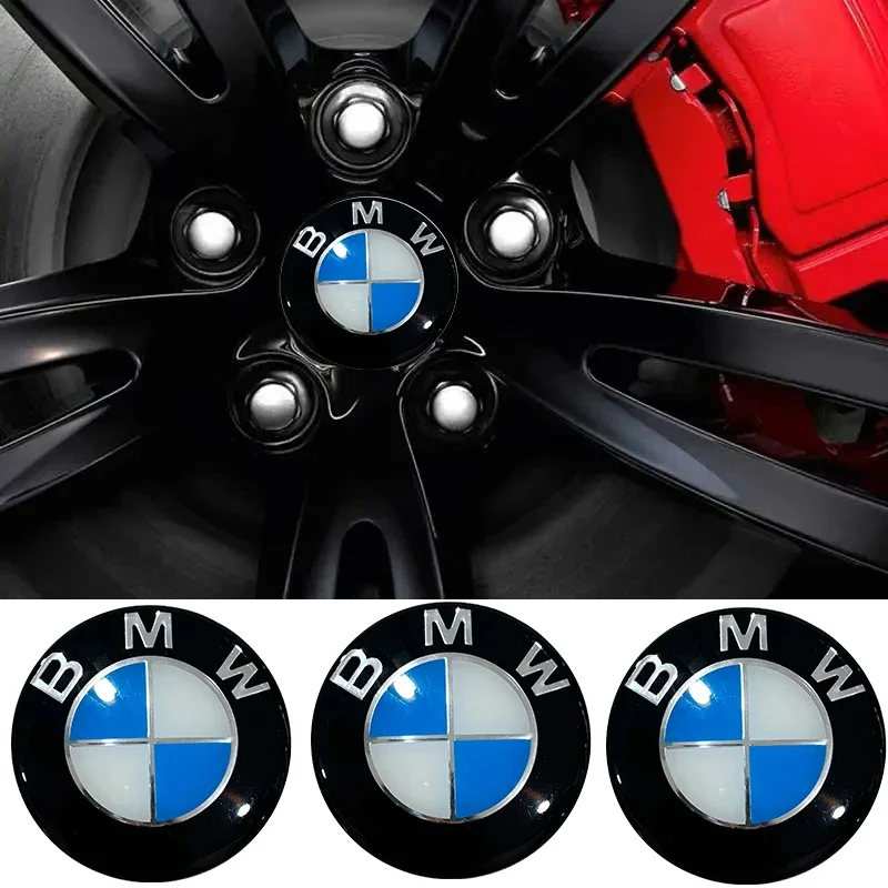 63mm 1pc Bmw Car Wheel Hub Caps Center Cover Emblem Sticker All Models Steering Wheel Hubcap Auto Parts Accessories for Bmw