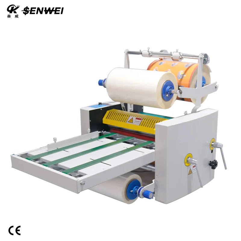 

SMFM5002Z 355m Width Oil Heating Laminator Double Side Manual Laminating Machine