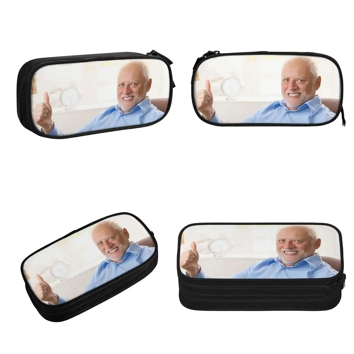 

Hide The Pain Harold Meme Pencil Cases for Students Gifts Pen Box Pencil Bag Large Storage Pencil Pouch Storage Stationery