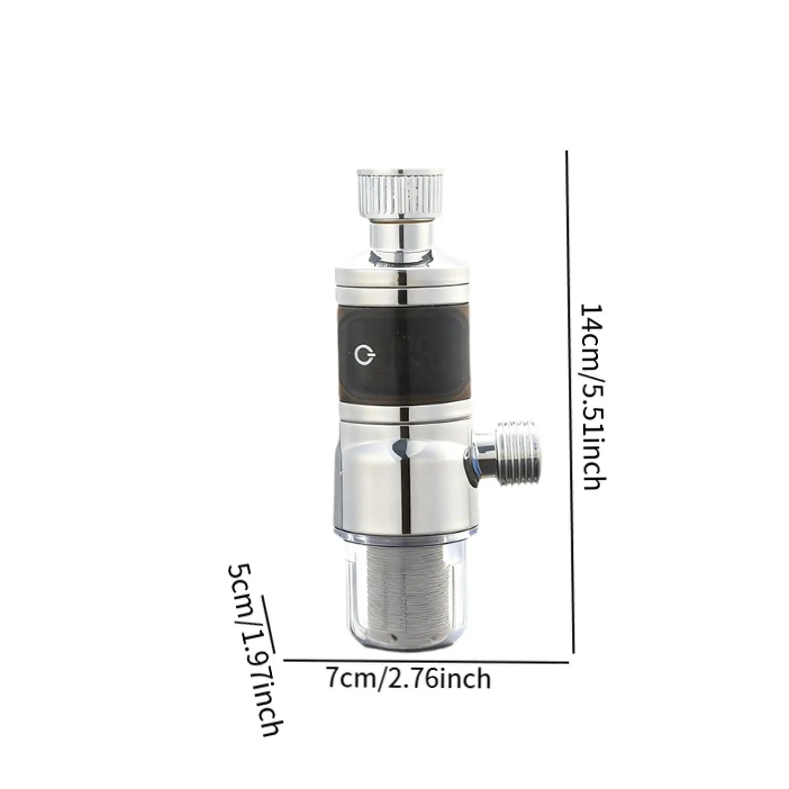 

Waterproof LED Digital Shower Thermometer with Filter ABS Electroplating Handheld Sprinkler for Home and Bathroom