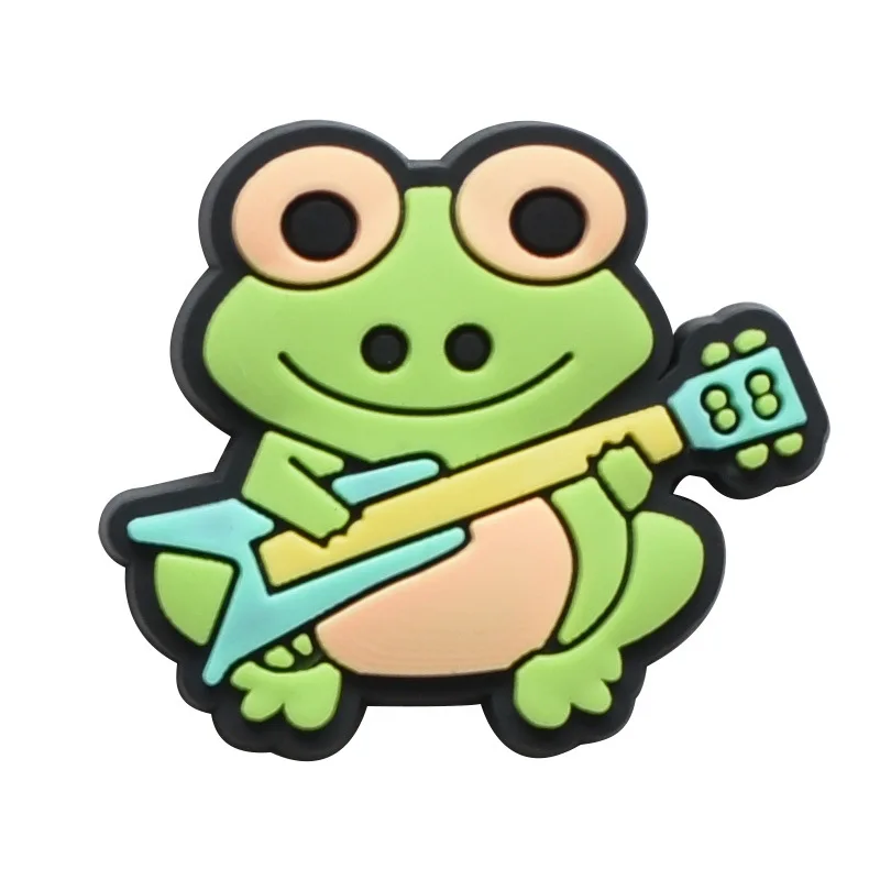 Funny Frog Shoe Charms for Crocs Accessories Men Clogs Pins Women Badge Boy Girl Jeans Kids Decorations Buckle Shoes Accessories