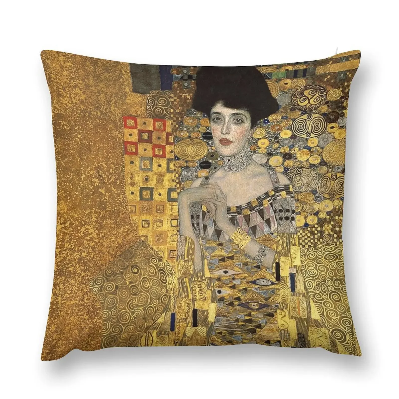 Gustav Klimt, Adele Bloch-Bauer Throw Pillow christmas supplies Decorative Sofa Cushions Bed pillowcases pillow