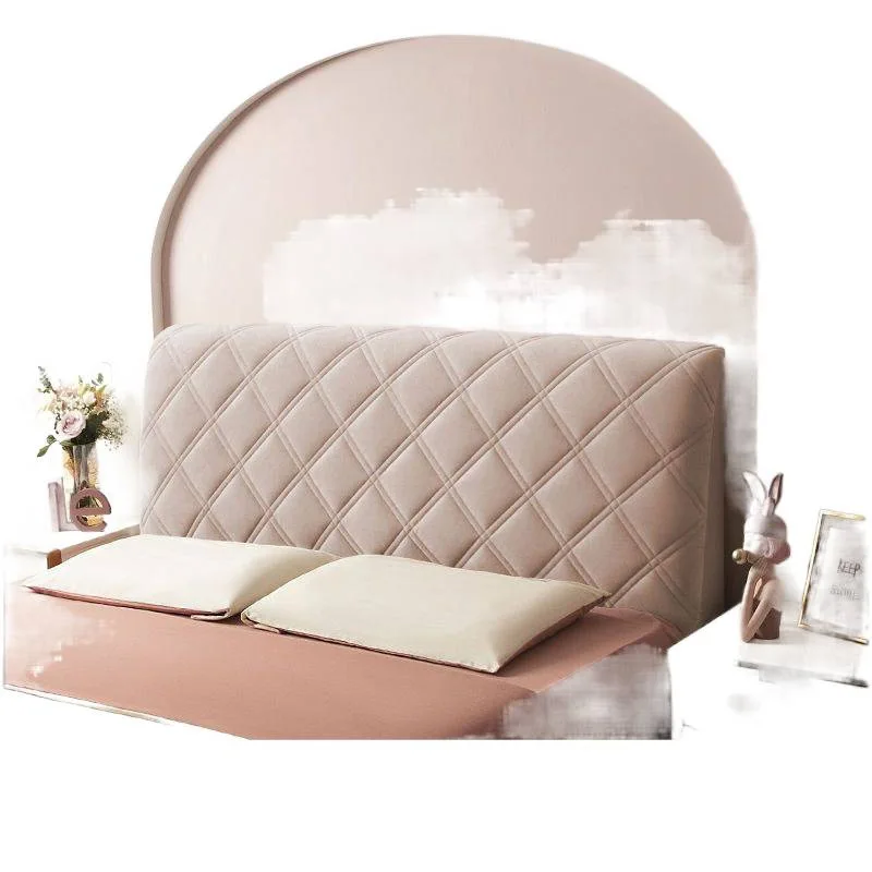 bedside cover thickened simple and generous curved wooden bed backrest soft package all-inclusive universal