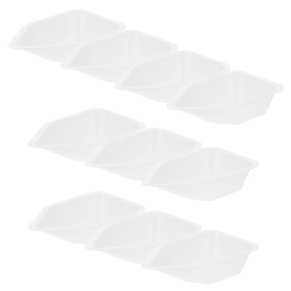 10Pcs Plastic Weighing Dishes 70Ml Lab Kitchen Scale Trays Food Weigh Boats Baking Precision Measuring Containers Small Weighing