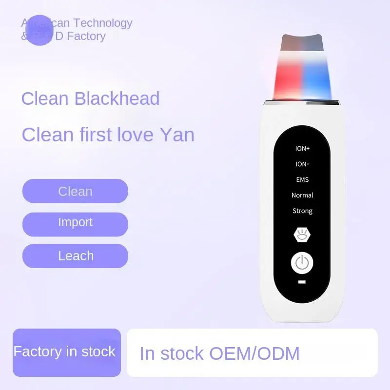 Professionele Ultrasone Gezicht Spatel Huid Scrubber Comedondrukker Ultrasone shein Tiktok Hot Selling Gezicht Spatel