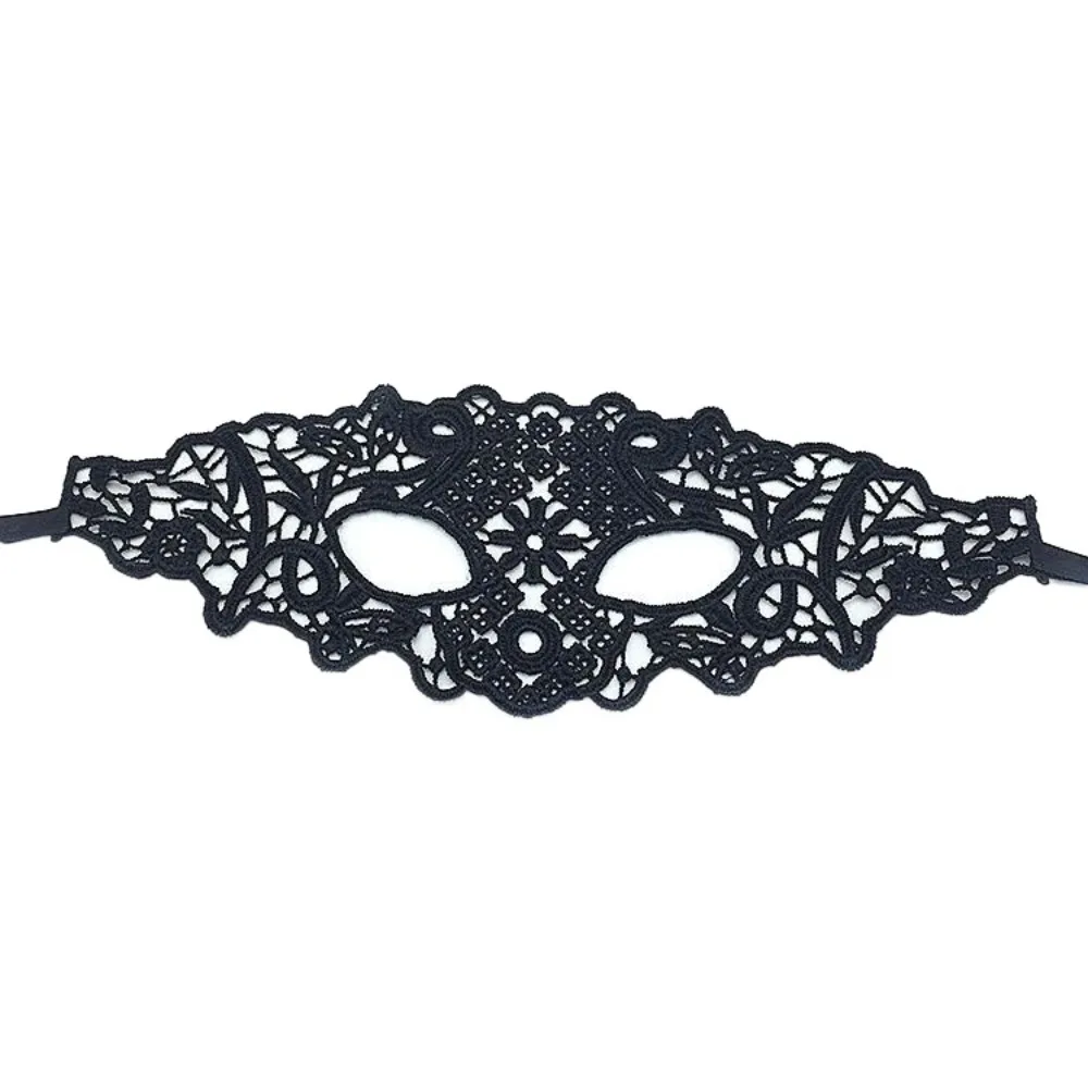 Cute Face Mask Hollow Lace Eye Mask Cosplay Prom Props Fancy Lace Masquerade Carnival Halloween Supply Venice Mask Girl