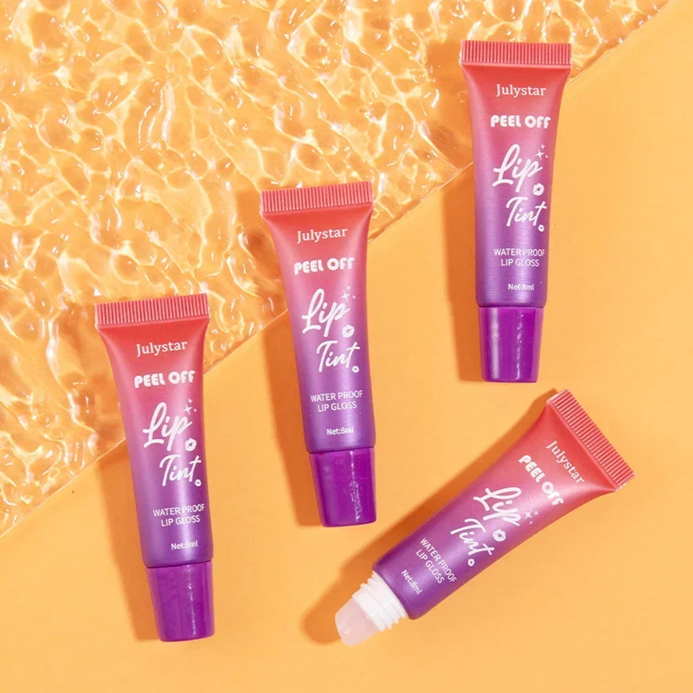 Peel Off Lip Stain, Wodoodporny Matowy Tint do Ust i Konturówka, Długotrwały Efekt Tatuażu, Odporny na Rozmazywanie Błyszczyk do Ust z Efektem Zrywania, Trwały