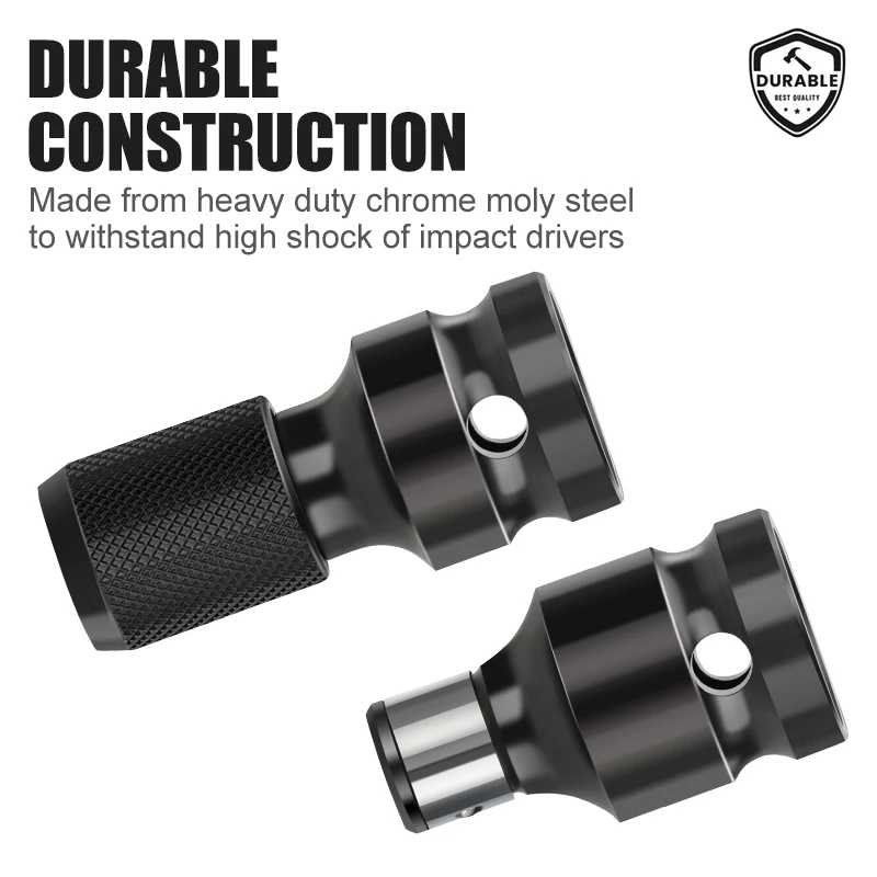 XCAN-Adaptador de Llave de trinquete de vaso hexagonal, juego de llaves, convertidor de accionamiento, herramienta de impacto, 1/2 \