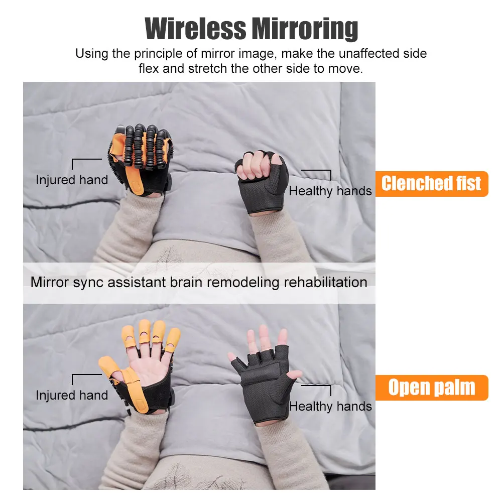 Multifunctional Electric Hand Rehabilitation Robot Gloves Hand wind Hemiplegia Finger Rehabilitation Robot Training Glove New