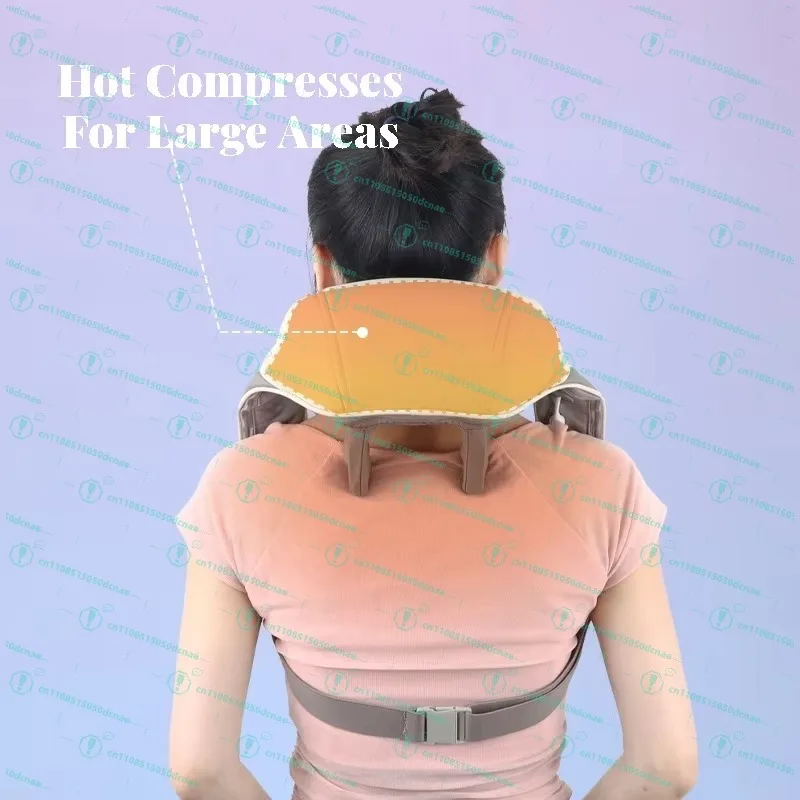 Intelligent Cordless Neck Massager Pain Relief Deep Tissue 3D Kneading Pillow Vibration Shiatsu Back Neck and Shoulder Massage view 6