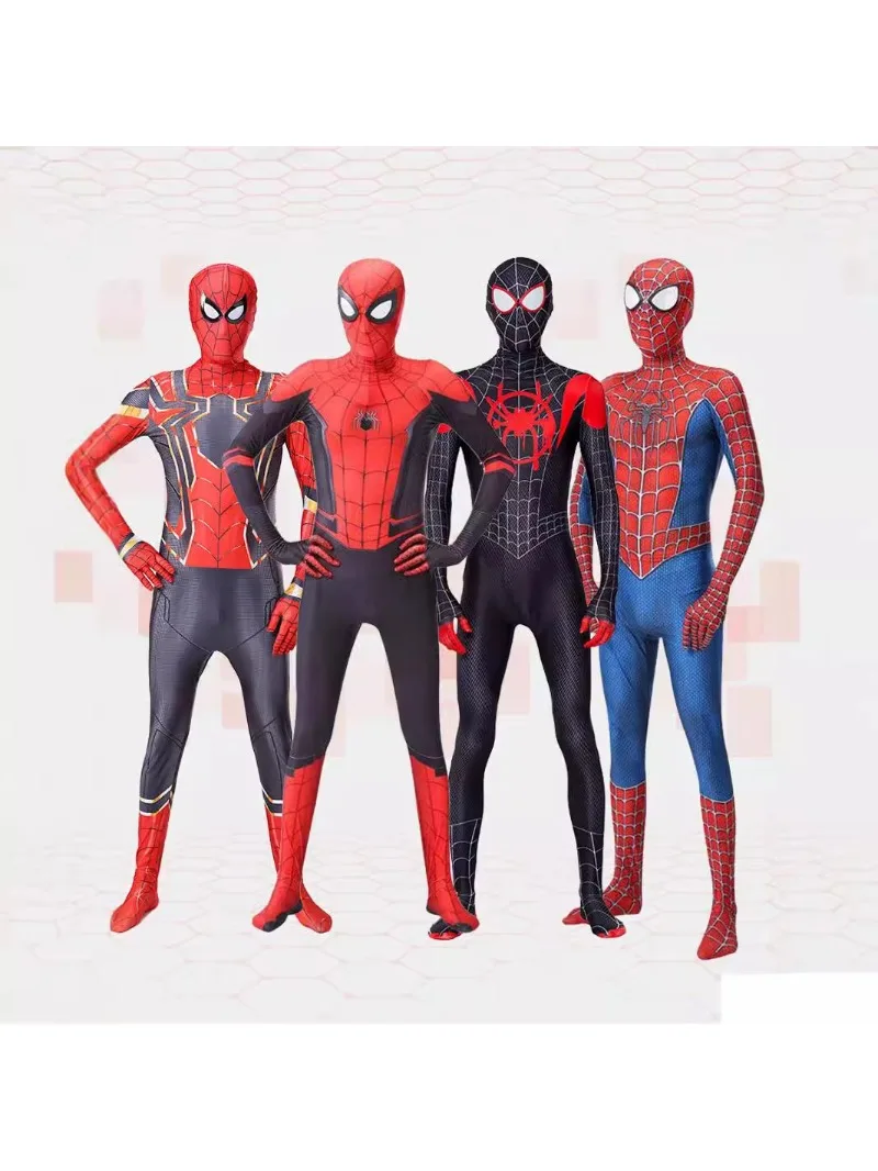 Halloween-Rollenspiel-Bodysuit, dehnbarer Ganzkörperanzug mit Kopfbedeckung, Helden-Themen-Outfit für Cosplay-Enthusiasten