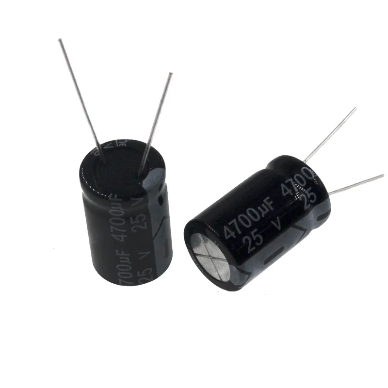 2pcs 4700uF 25V 4700MFD 25Volt 16*25mm Aluminum Electrolytic Capacitor Radial 4700mf25v 4700uf25v 25v4700mf 25v4700uf