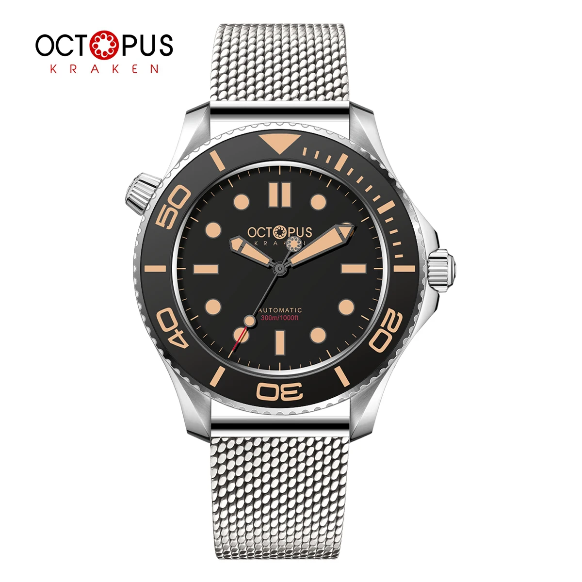 Octopus Kraken Retro Diving Fashion Men\'s Automatic Mechanical Watch Top Sapphire Waterproof 30Bar Night Light C3 Reloj Hombre