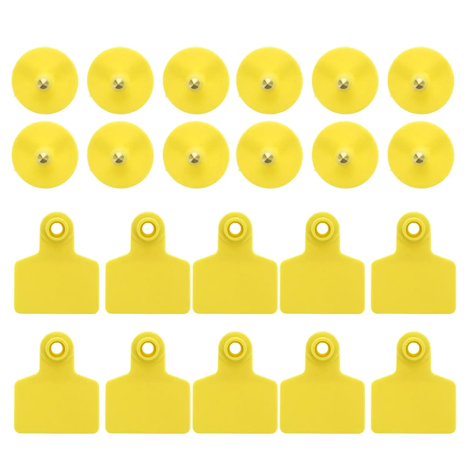 

100 Pcs Pig Ear Tags TPU Material Copper Studs Durable Farm Animal Eartags Livestock Plastic Environmental Protection Safe Easy