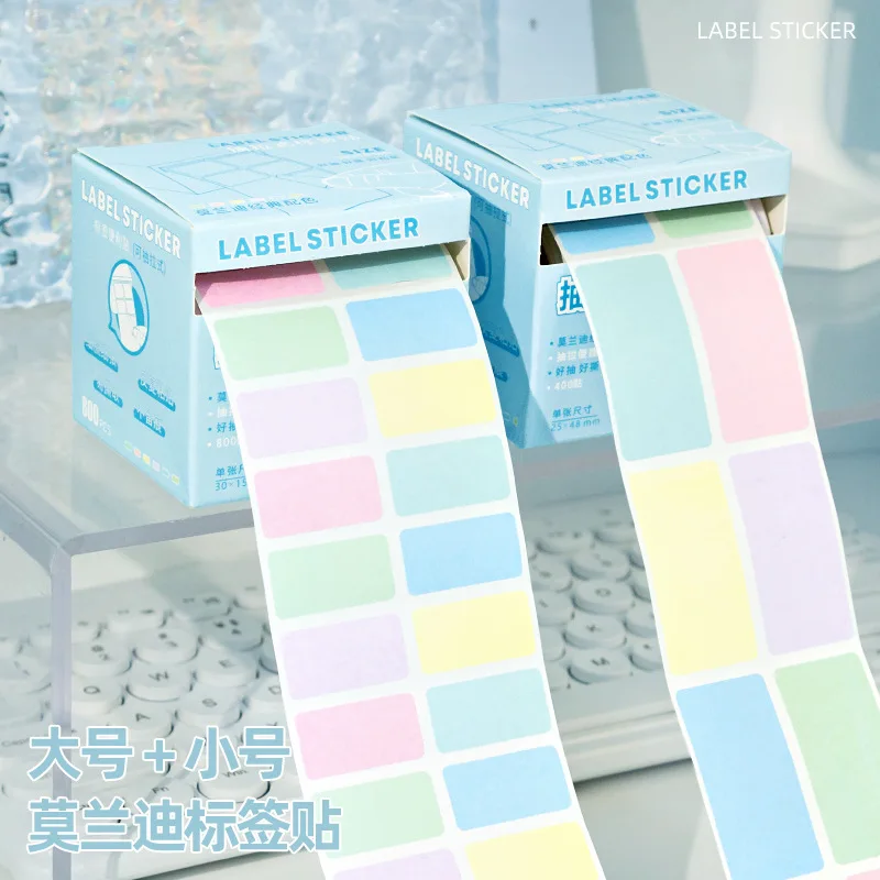 800/400pcs/box Retractable Label Tags Convenient Sticky Notes for Pantry Organization and Marking Spice Stickers