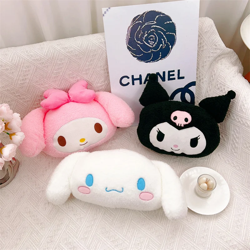 Süße Sanrio Kopfstütze Kuromi meine Melodie Cinna moroll Pom Pom Purin Cartoon Kopfstütze für Autos itz bequeme Wohnkultur Mädchen