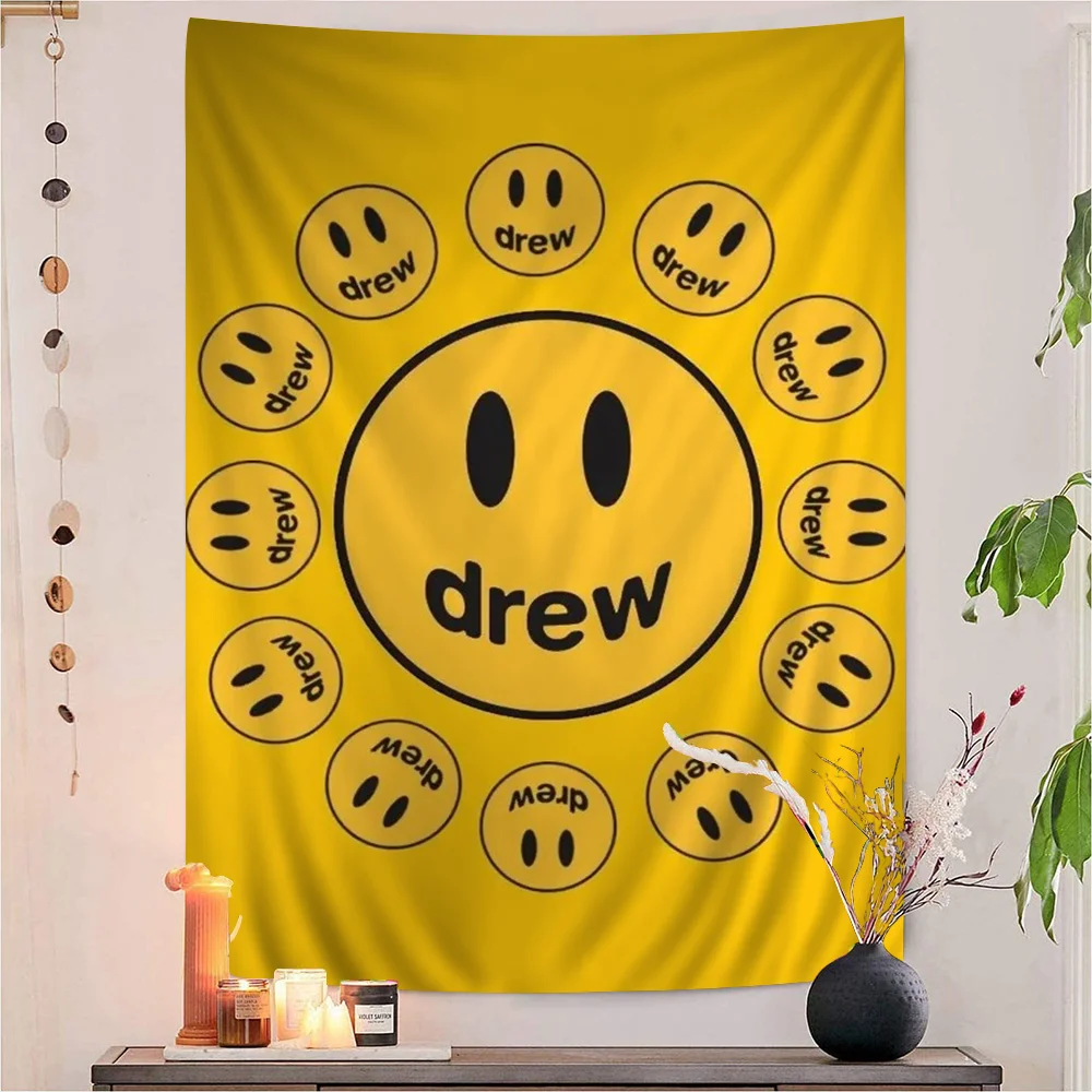 D-drewhouse Smile Hanging Bohemian Tapestry Bohemian Wall Tapestries Mandala Kawaii Room Decor