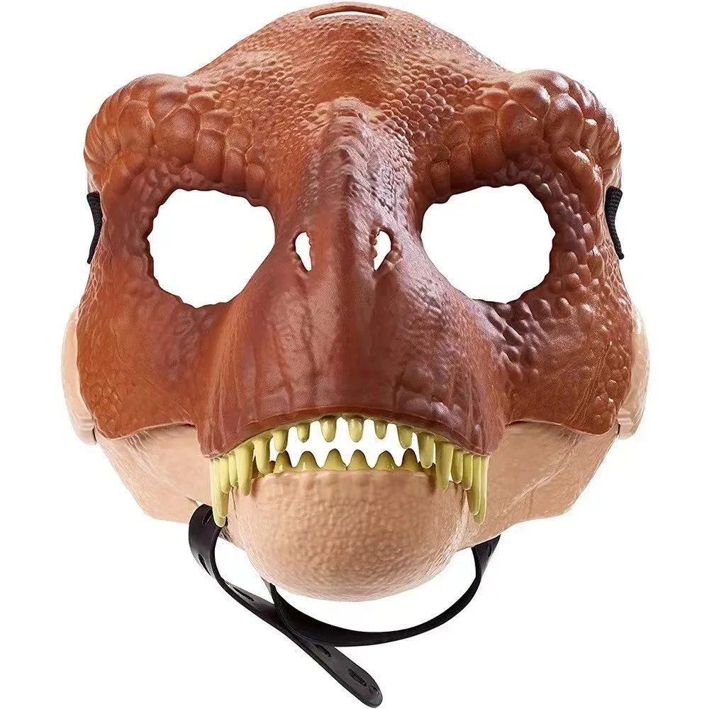 Maschera in lattice di dinosauro a bocca aperta Regalo di Natale Maschera di dinosauro Horror Dino Maschera Copricapo Adulto Bambini Festa Cosplay