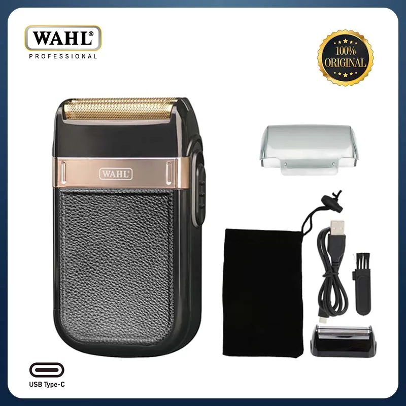 WAHL 8148 Electric Shaver Set For Men Beard Trimmer Shaver Portable Bald Hair Clipper C Type Rechargeable Shaving Beard Machine