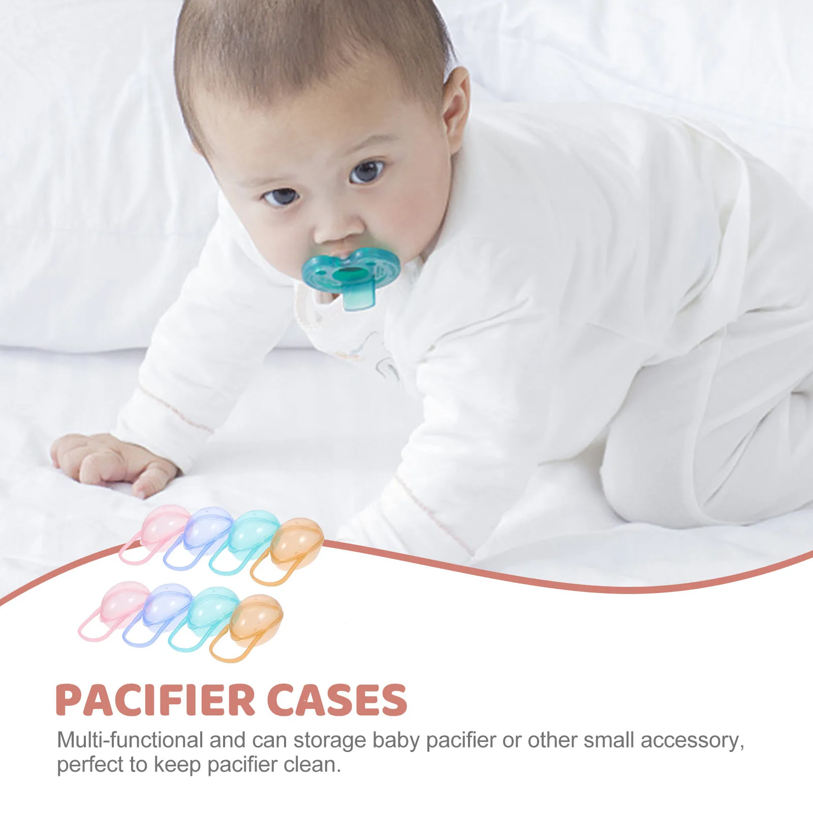 8 stücke Schnuller Fällen Baby Milch Nippel Lagerung Tragbare Halter Box Windel Tasche Premium Schnuller Container Neue Eltern Geschenk