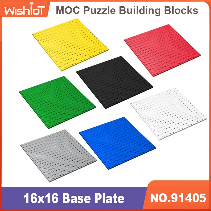 

DIY Building Blocks Thin Bricks 16x16 91405 Dots Educational Assemblage Construction Toys for Children Compatible With Brand