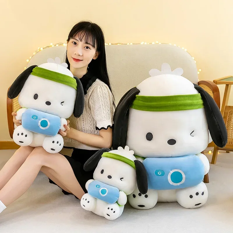 2023 New Kawaii Lovable Sanrio Plush Pochacco Plush Doll Cute Couple Pochacco Cartoon Toys Around Children\'s Birthday Gifts