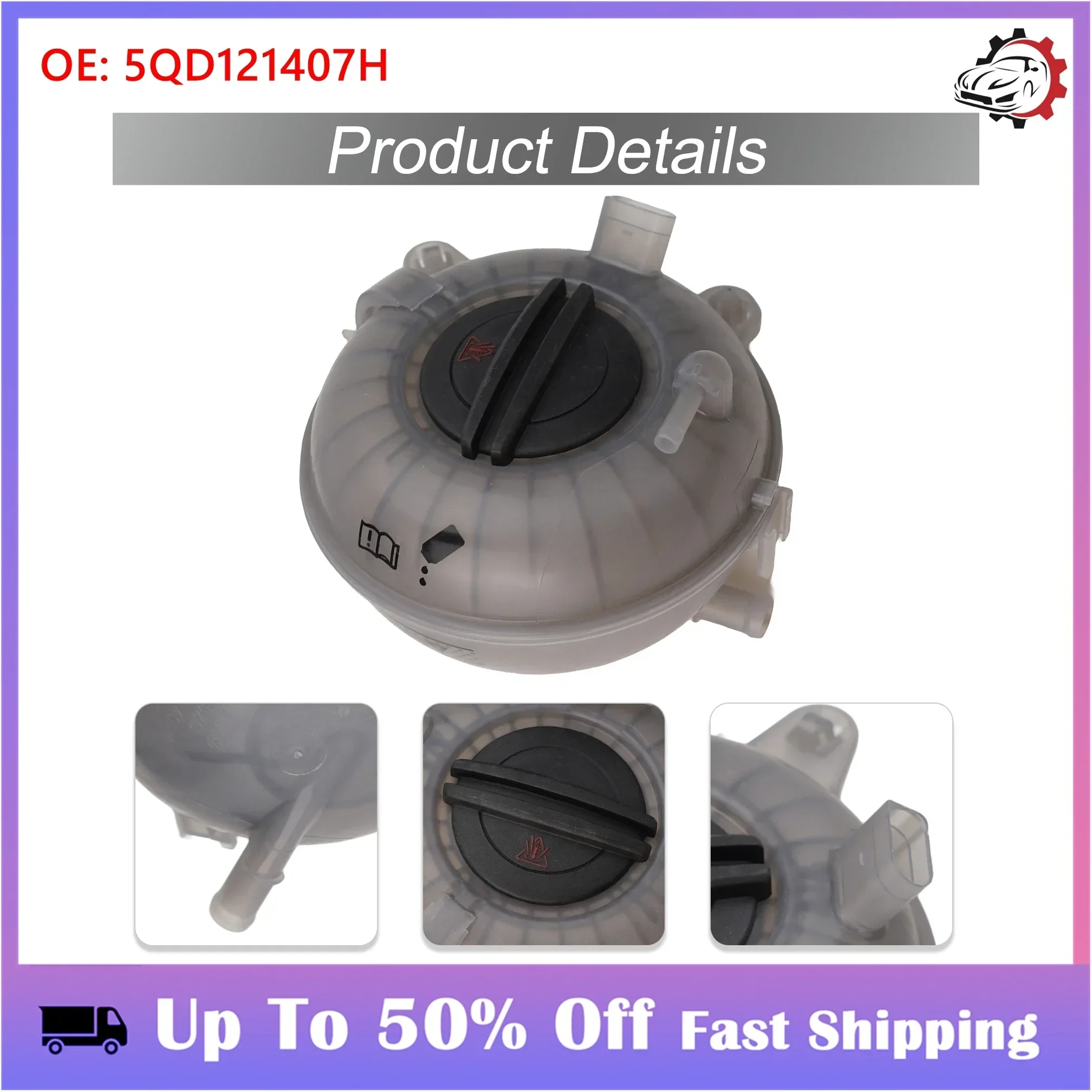 

For Golf 7 MK7 For A3 Coolant Tank Water Bottle Interior Engine Expansion Plastic Reservoir Stresses Underhood