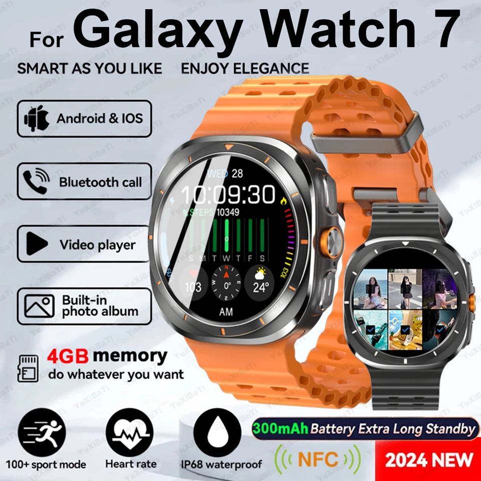 

2025 New DT Watch 7 Ultra 32GB Memory Video GPS NFC 47mm AMOLED Smart Watch Men Fitness Sports Tracker Health Smartwatches Women