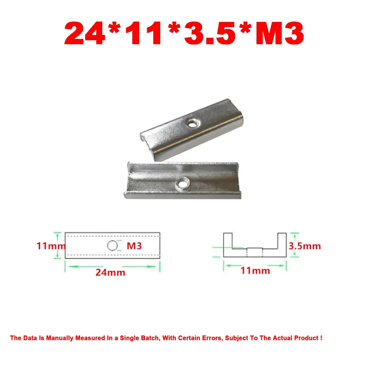 Variant: 20pcs 24X11X3.5XM3