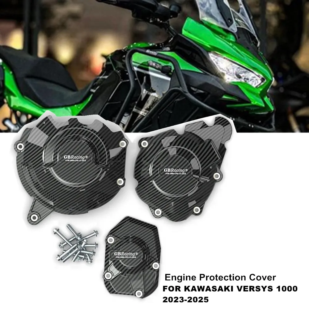 

Motorcycle Engine Cover Sets Bonnet Protector Engine Cover FOR KAWASAKI VERSYS 1000 VERSYS1000 2012-2025