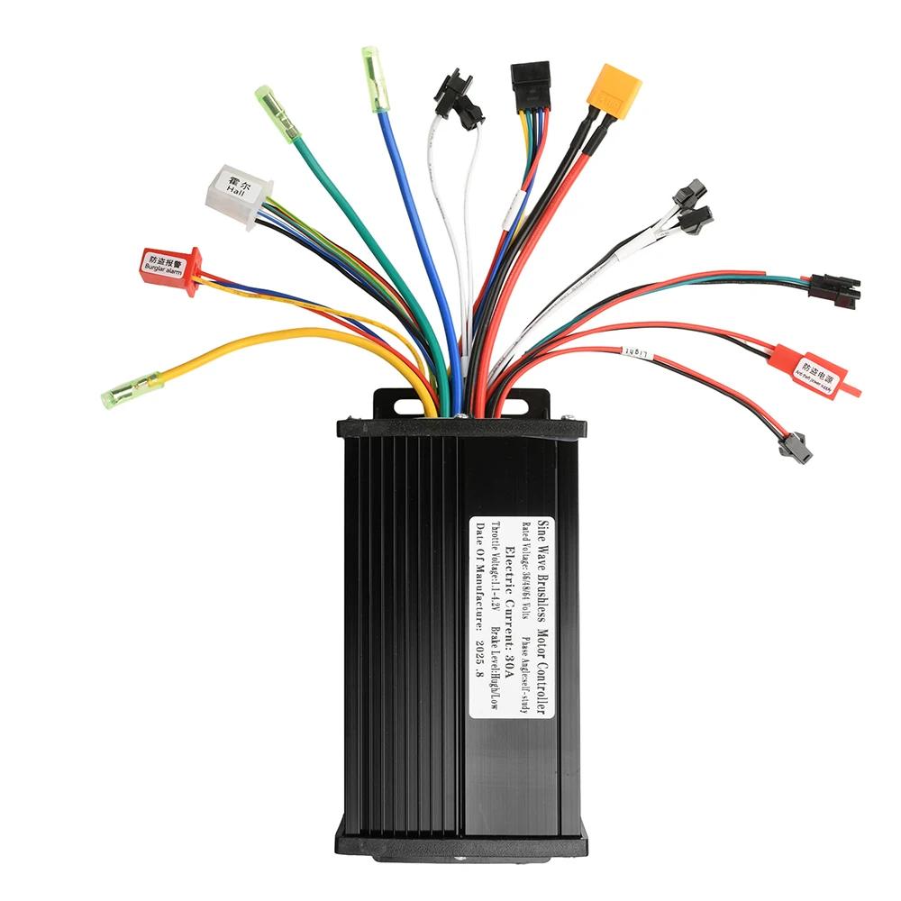 36V/48V/64V 30A Sinuswellen-Brushless-Motorcontroller 750-1500W 3-Modus-Treiber für E-Bikes mit LCD-Display S866, V888, SW900, 890 – Detail 18