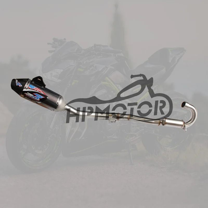 Motocross CRF150 CRF230F Complete Exhaust Muffler Pipes Dirt Bike Exhaust Pipe Full System suitable  for CRF150F CRF230F silver