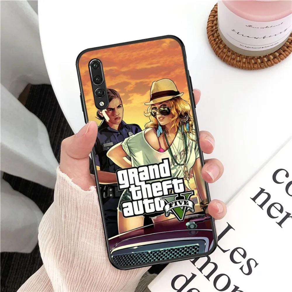 GTA Phone Case For Huawei P 8 9 10 20 30 40 50 Pro Lite Psmart Honor 10 lite 70 Mate 20lite