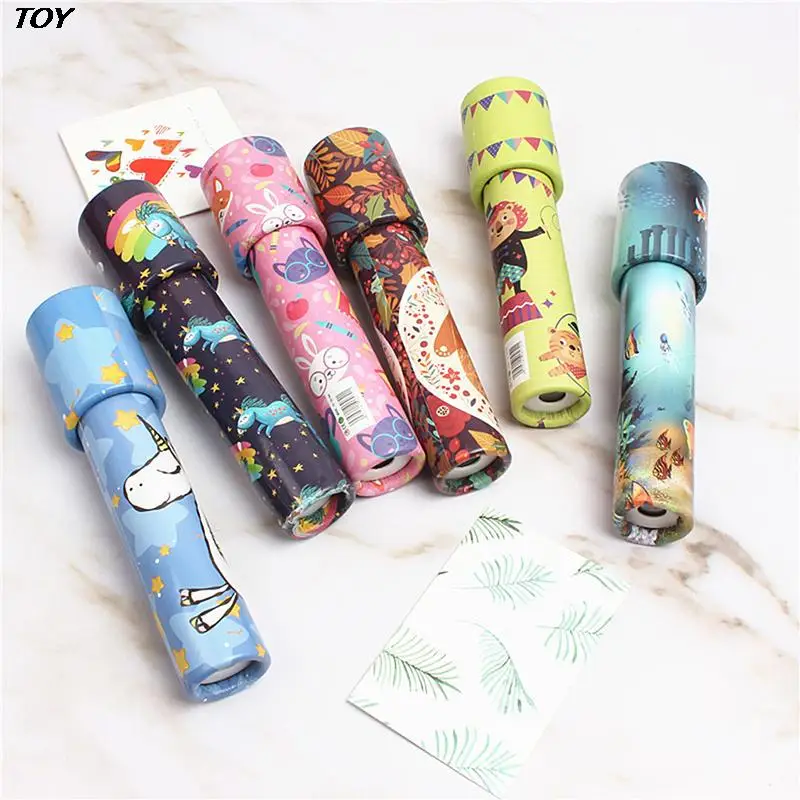 1Pc Rotating Kaleidoscope Classic Nostalgic Child Science Experiment Toy Parent-child Kid Educational Toy Magical Change Gift