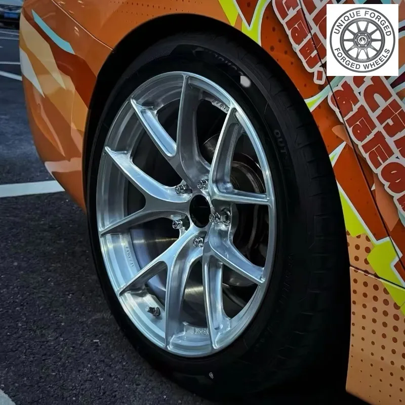 26 Style Brushed Silver Aluminum Alloy 16 17 18 19 20 21 22 24 26 5x114.3/5x120/5x112/5x100 Forged Wheels For Audi For Mercedes