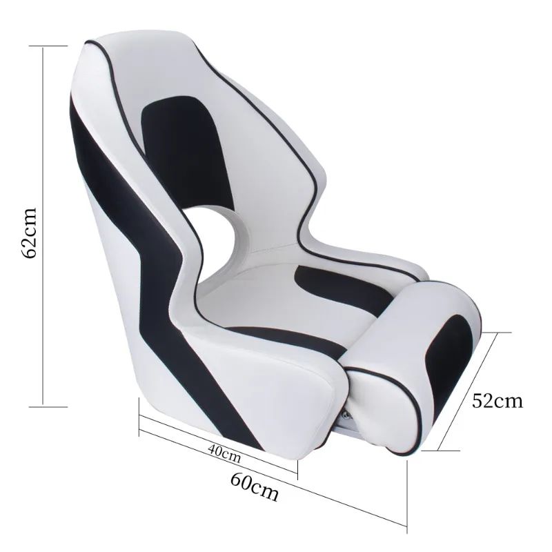 

Marine driving chair, outdoor waterproof and sunscreen soft bag folding yacht speedboat seat, pontoon boat driving chair
