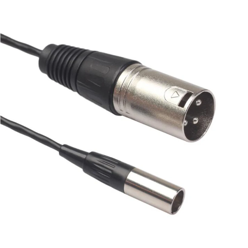 & Top 3 Pin Male to 3 Pin Male XLR Mini Plug Audio Cable XLR Male to Mini XLR Male Audio Cable Connector Microphone Cable